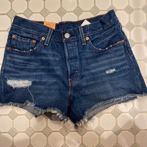 Blue jean shorts